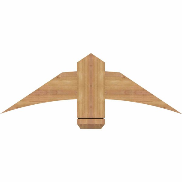 Ekena Millwork Bellingham Timber Gable Bracket, Western Red Cedar, 36"W x 12"H x 1 1/2"D x 5 1/2"F, 8/12 Pitch GBW036X12X0206BEL00SWR - main